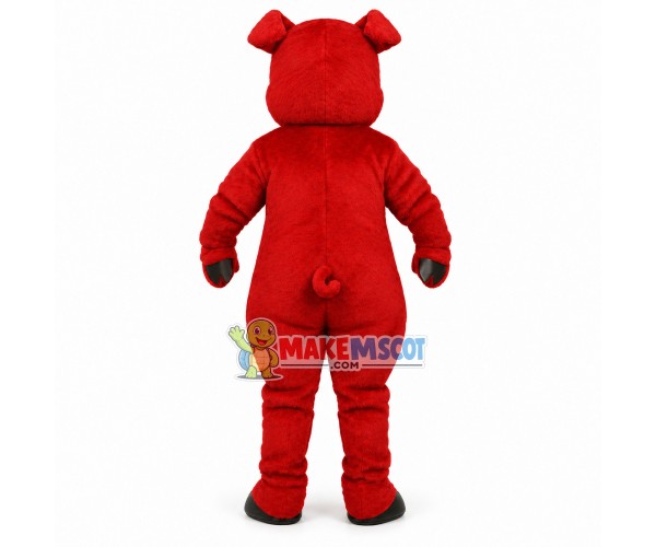 Rudy the Red Pig Mascot Costume Rudy the Red Pig Mascot Costume
