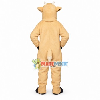 Beige Goat Mascot Costume Beige Goat Mascot Costume