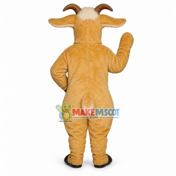 Light brown Goat Mascot Costume Light brown Goat Mascot Costume