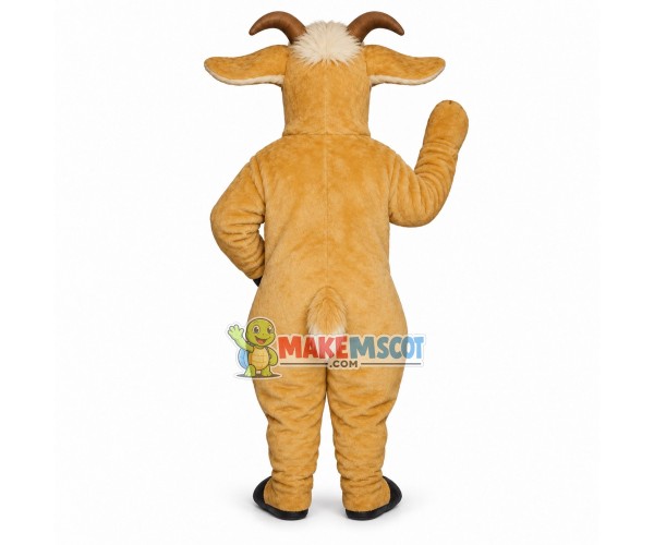 Light brown Goat Mascot Costume Light brown Goat Mascot Costume