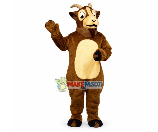 Brown Goat Mascot Costume Brown Goat Mascot Costume