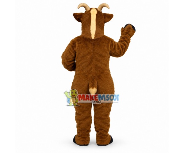 Brown Goat Mascot Costume Brown Goat Mascot Costume