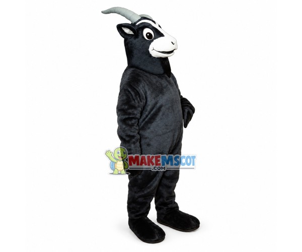 Black Bengal Goat Mascot Costume Black Bengal Goat Mascot Costume