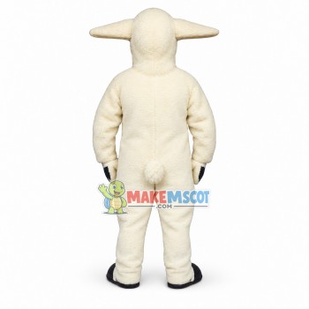 White Lamb Mascot Costume	
