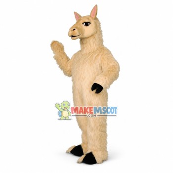 Beige Llama Mascot Costume	