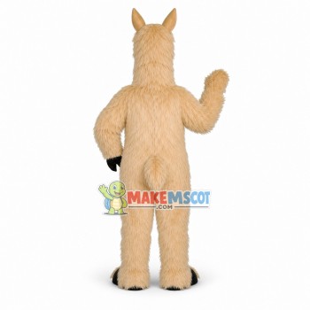Beige Llama Mascot Costume Beige Llama Mascot Costume