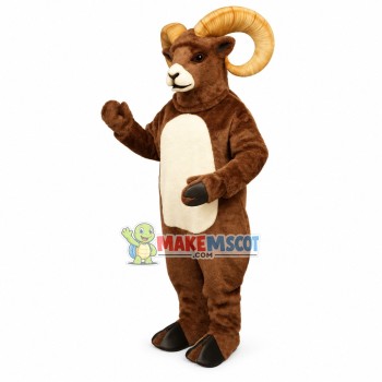 Brown Ram Animal Mascot Costume Brown Ram Animal Mascot Costume