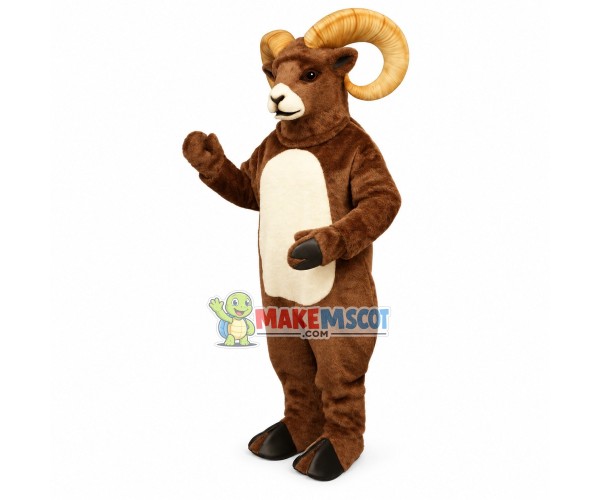 Brown Ram Animal Mascot Costume	