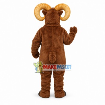 Brown Ram Animal Mascot Costume Brown Ram Animal Mascot Costume