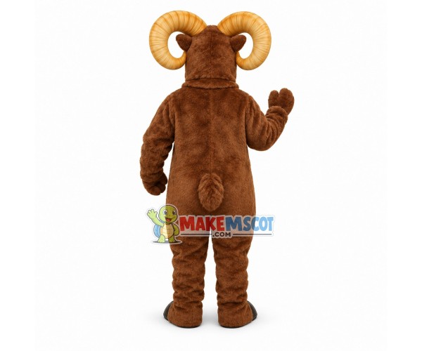 Brown Ram Animal Mascot Costume Brown Ram Animal Mascot Costume