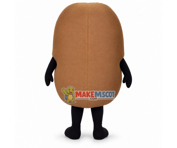 Huge Cartoon Coffee Bean Mascot Adult Costume Huge Cartoon Coffee Bean Mascot Adult Costume