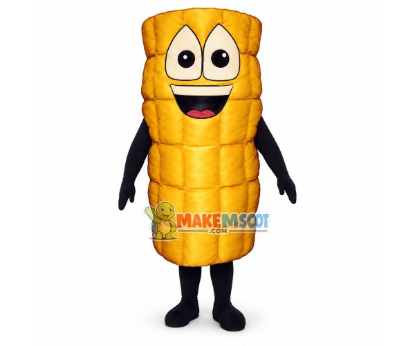 Deluxe Cartoon Corn On the Cob Lightweight Mascot Adult Costume Deluxe Cartoon Corn On the Cob Lightweight Mascot Adult Costume