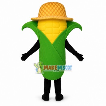 Deluxe Cartoon Corn In Hat Lightweight Mascot Costume Deluxe Cartoon Corn In Hat Lightweight Mascot Costume