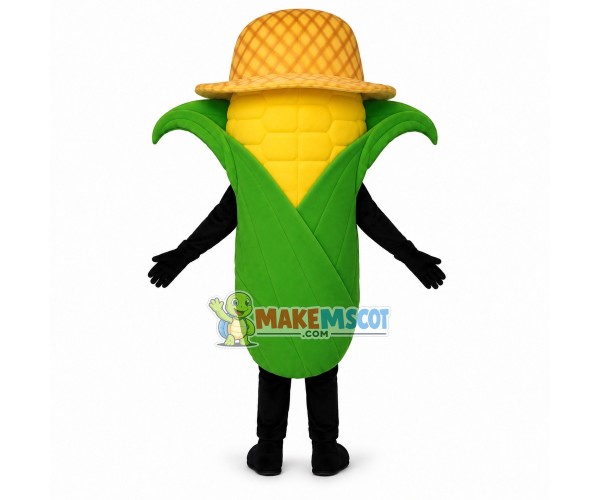 Deluxe Cartoon Corn In Hat Lightweight Mascot Costume Deluxe Cartoon Corn In Hat Lightweight Mascot Costume