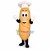 Adult Cartoon Chef French Bread Mascot Costume 