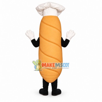 Adult Cartoon Chef French Bread Mascot Costume Adult Cartoon Chef French Bread Mascot Costume