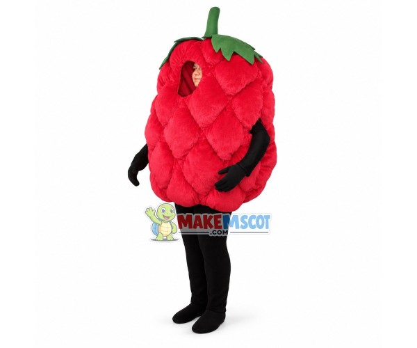 Deluxe Fresh Raspberry Mascot Costume Deluxe Fresh Raspberry Mascot Costume