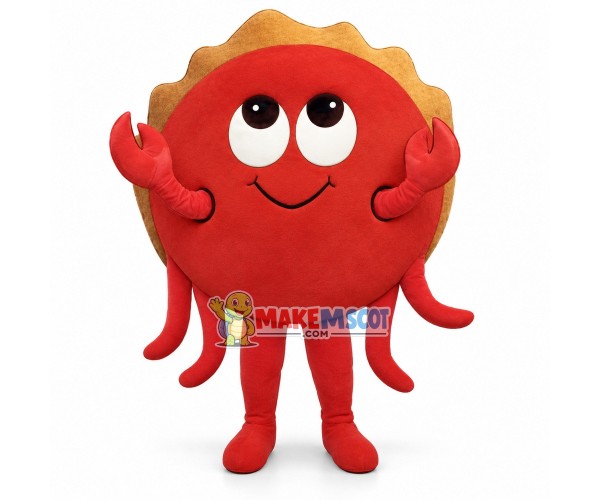 Deluxe Cartoon Crab Mascot Costume For Adult