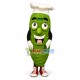 Deluxe Cartoon Chef Pickle Lightweight Mascot Costume Deluxe Cartoon Chef Pickle Lightweight Mascot Costume