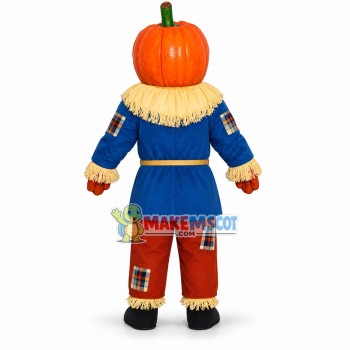 Scarecrow Pumpkin Head Mascot Costume Scarecrow Pumpkin Head Mascot Costume
