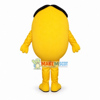 Sad Cartoon Sour Lemon Mascot Adult Costume Sad Cartoon Sour Lemon Mascot Adult Costume