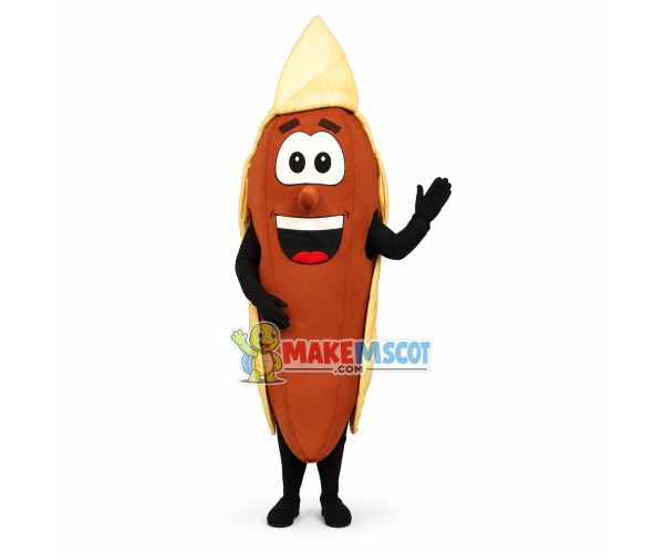 Deluxe Cartoon Tamale Mascot Costume Deluxe Cartoon Tamale Mascot Costume