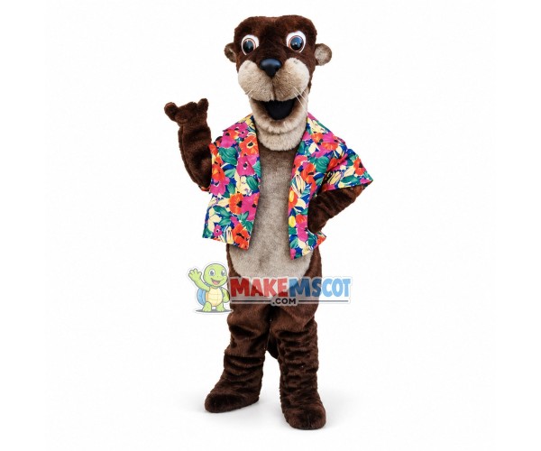 Black Otter Mascot Costume	