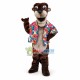 Black Otter Mascot Costume Black Otter Mascot Costume