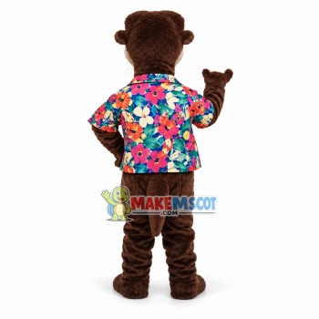 Black Otter Mascot Costume Black Otter Mascot Costume