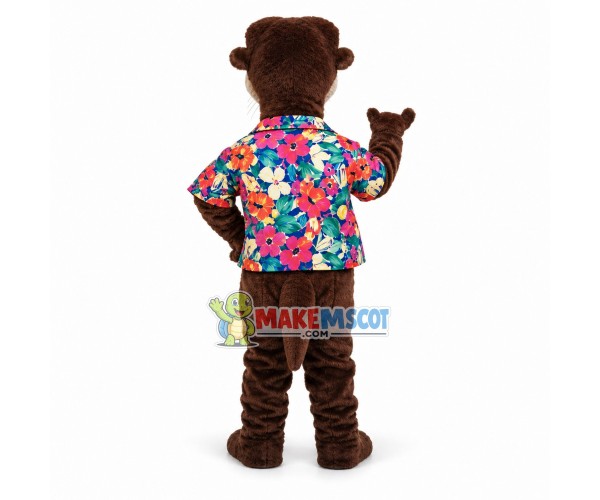 Black Otter Mascot Costume Black Otter Mascot Costume