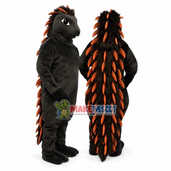 Black Porcupine Mascot Costume Black Porcupine Mascot Costume