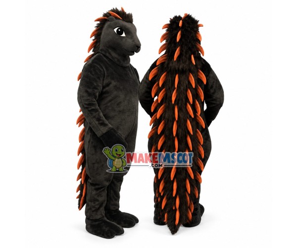 Black Porcupine Mascot Costume	