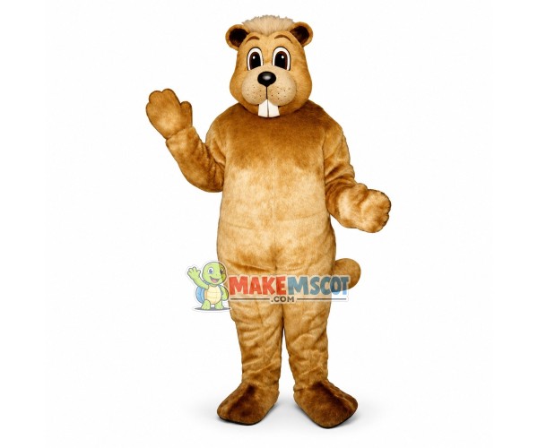 Light Brown Beaver Mascot Costume Light Brown Beaver Mascot Costume