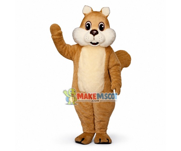 Light Brown Squirrel Mascot Costume Light Brown Squirrel Mascot Costume