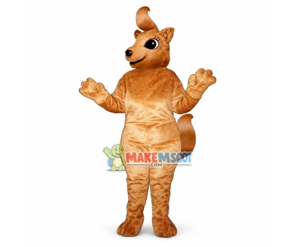 Cartoon Squirrel Girl Mascot Costume Cartoon Squirrel Girl Mascot Costume