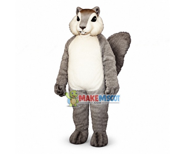 Grey Chipmunk Mascot Costume Grey Chipmunk Mascot Costume