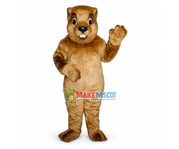 Friendly Groundhog Mascot Costume Friendly Groundhog Mascot Costume