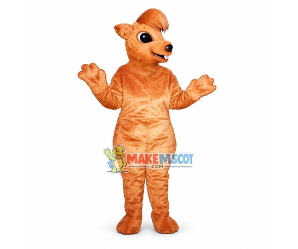 Red Baby Squirrel Mascot Costume Red Baby Squirrel Mascot Costume
