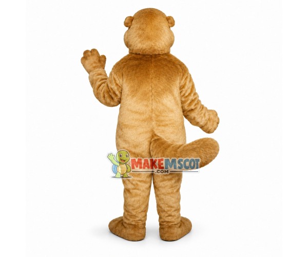 Khaki Squirrel With Teeth Mascot Costume	