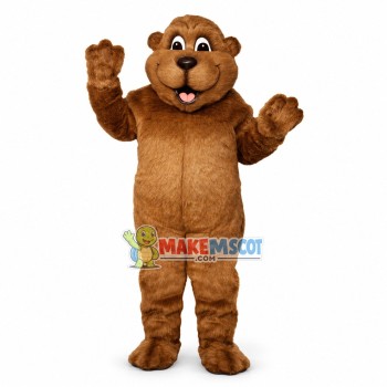 Smiling Groundhog Mascot Costume	