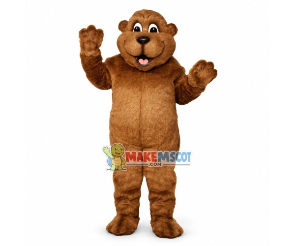 Smiling Groundhog Mascot Costume	