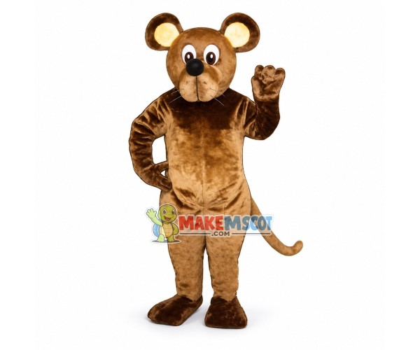 Brown Mouse Mascot Costume	