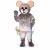 Adorable Gray Mouse Mascot Adult Costume	