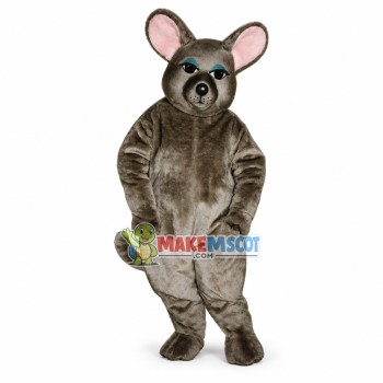 Listless Gray Mouse Mascot Adult Costume Listless Gray Mouse Mascot Adult Costume