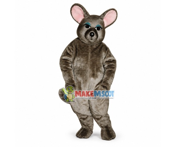 Listless Gray Mouse Mascot Adult Costume Listless Gray Mouse Mascot Adult Costume