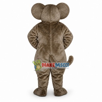 Well-behaved Gray Mouse Mascot Adult Costume Well-behaved Gray Mouse Mascot Adult Costume