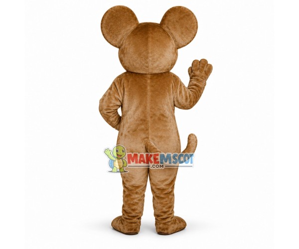 Friendly Gray Mouse Mascot Costume Friendly Gray Mouse Mascot Costume
