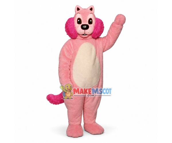 Pink Mink Mascot Costume