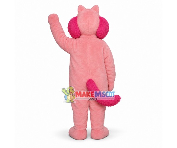 Pink Mink Mascot Costume