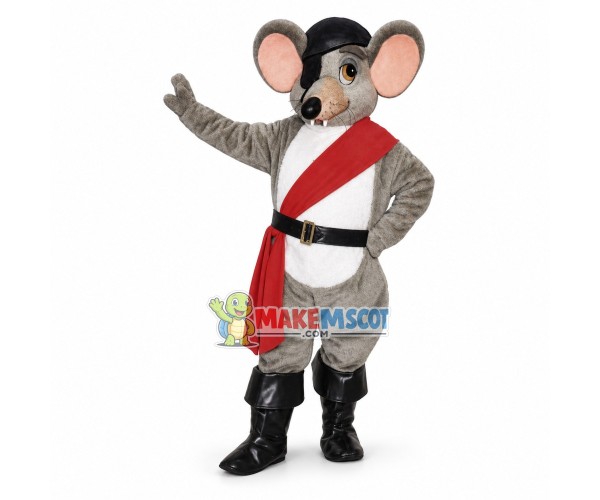 Pirate Mouse Mascot Costume Pirate Mouse Mascot Costume